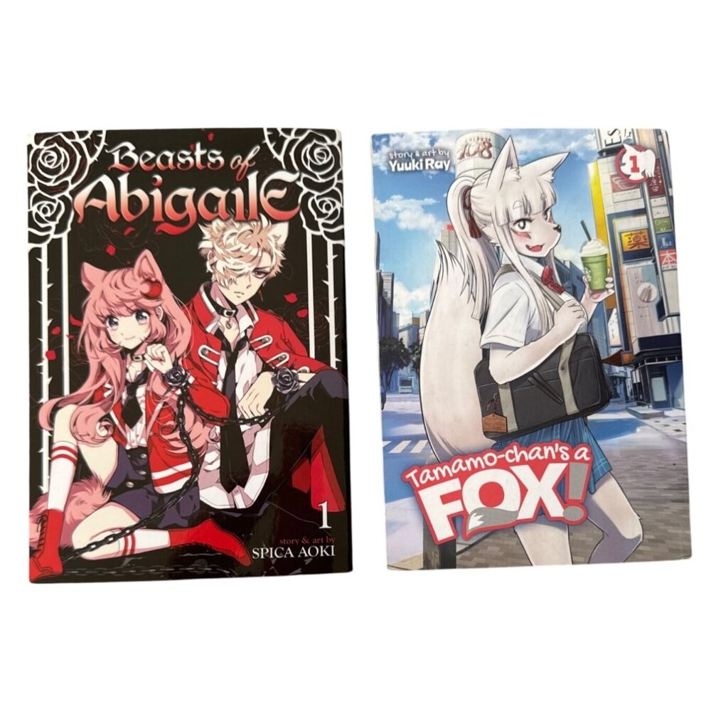 Beasts Of Abigail & Tamamo-Chans A Fox! Manga Set Of 2 Vol 1 English Graphic Nov
